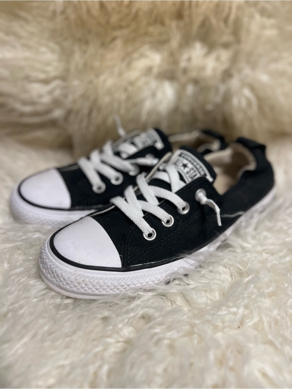 Converse Black and White Low Top Sneakers